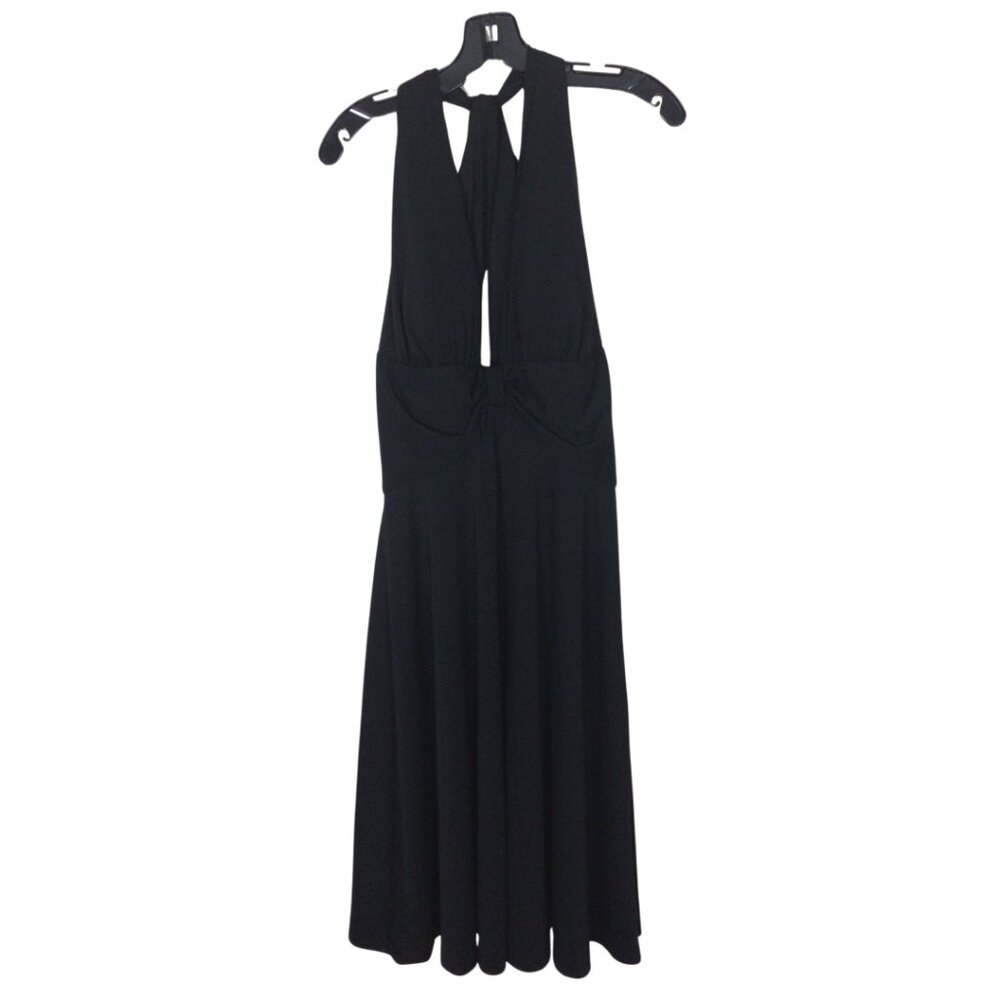NWT White House Black Market Dress Women’s 12 Black Halter Sleeveless WHBM